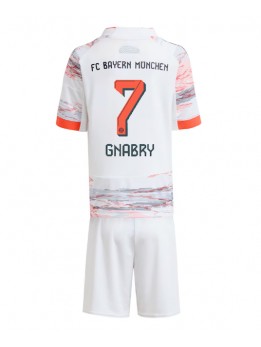 Billige Bayern Munich Serge Gnabry #7 Bortedraktsett Barn 2025-26 Kortermet (+ Korte bukser)